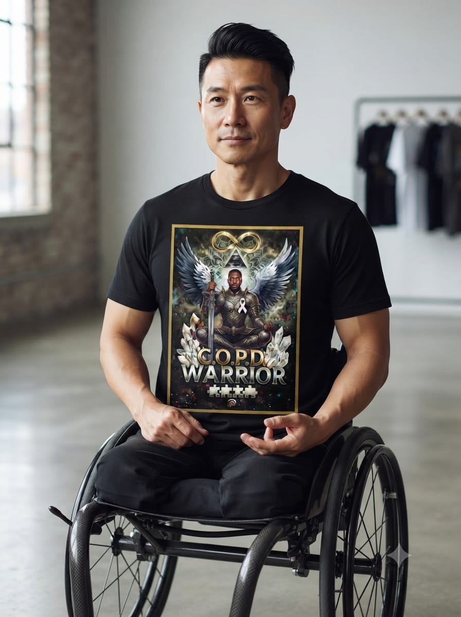 c.o.p.d  warrior t-shirt