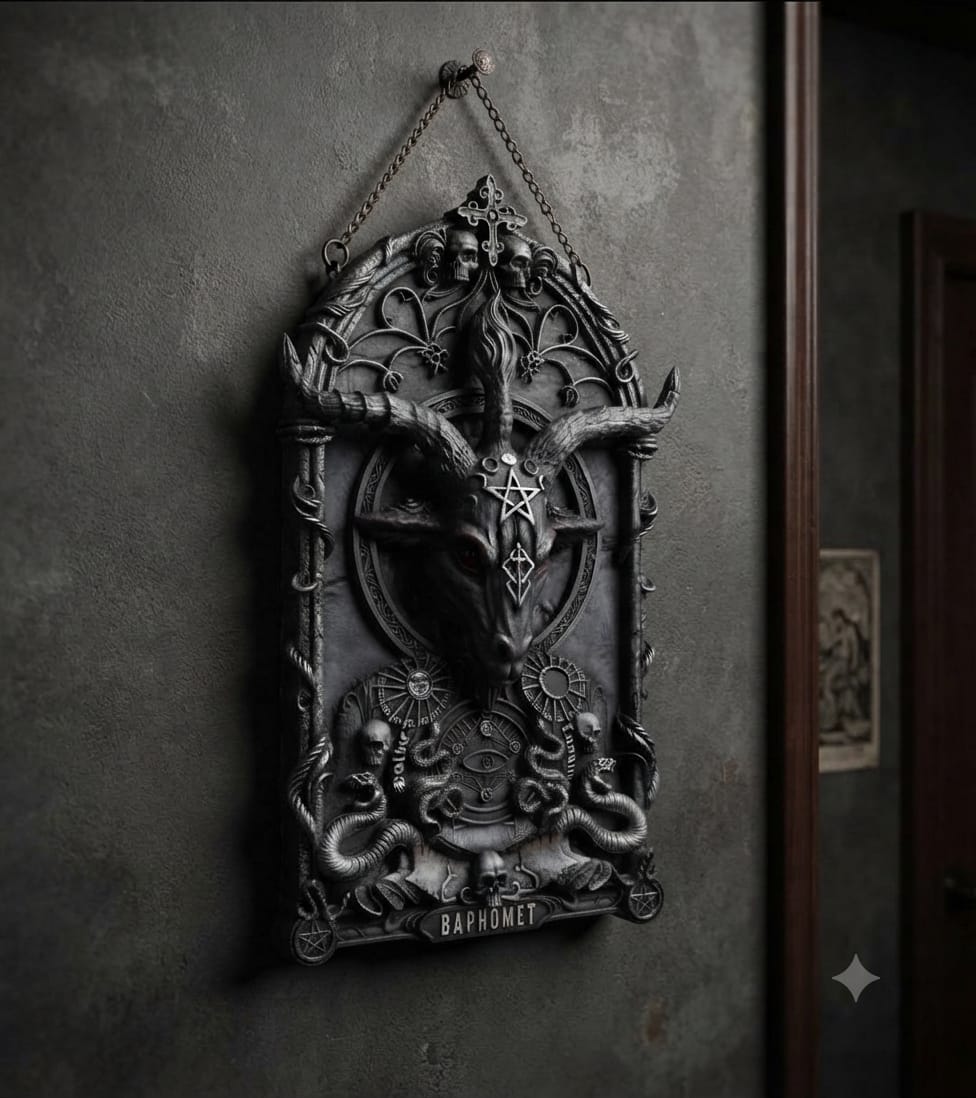 Baphomet's Invocation Wall Plaque