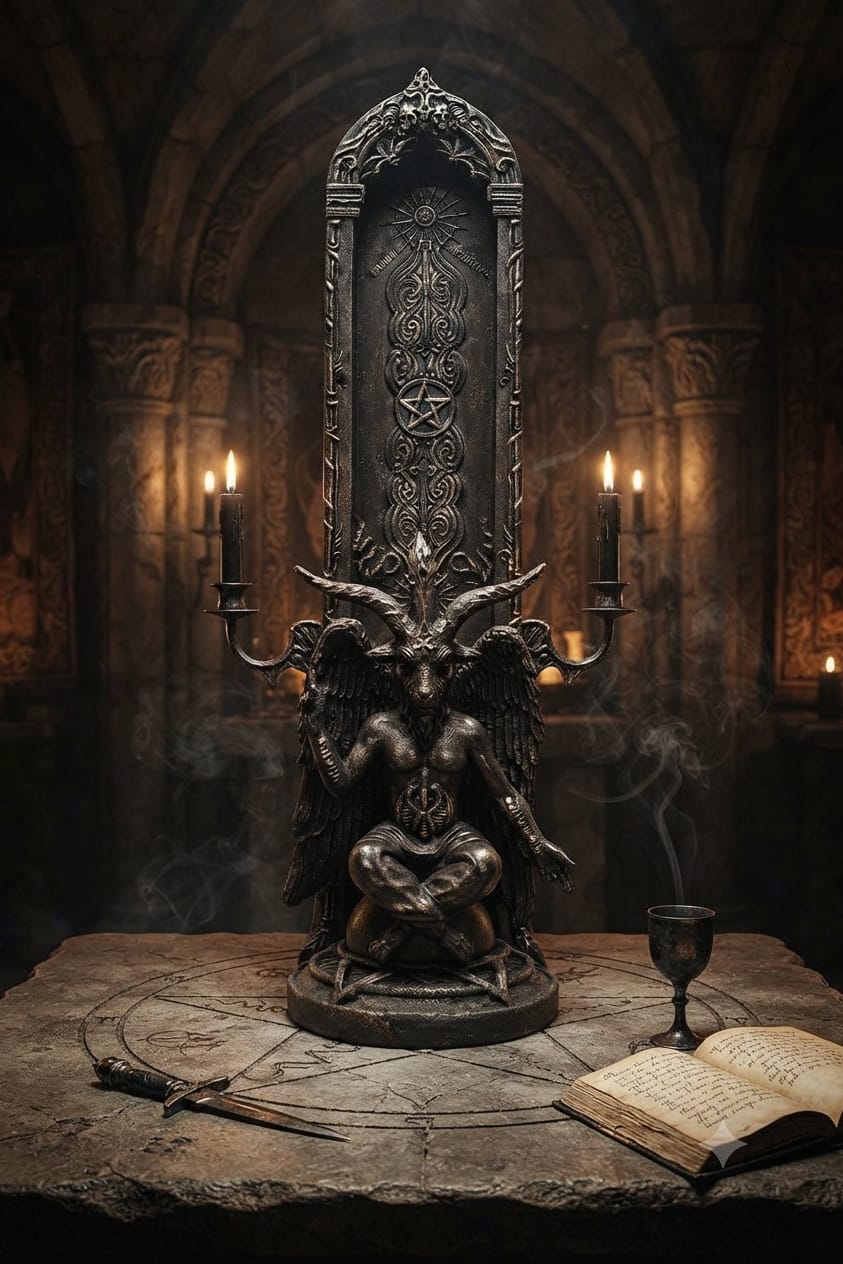 Baphomet's Essence Incense Burner 23.9cm